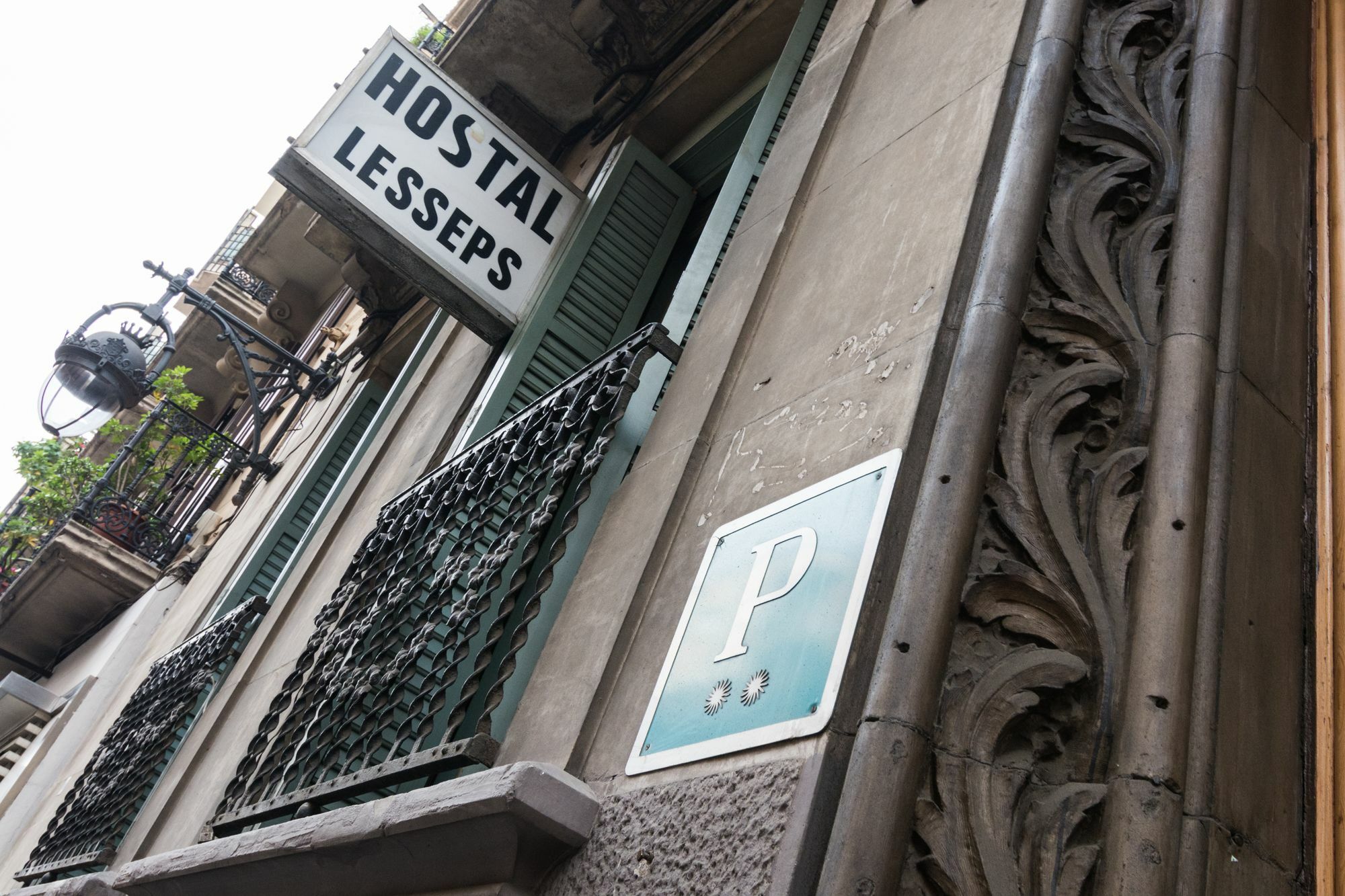 Hostal Lesseps Barcelona Exterior foto